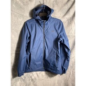 The North Face Women's Blue Hooded Lightweight Rain Jacket Size Medium